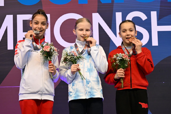 Юные белорусские батутисты завоевали десять медалей на чемпионате мира