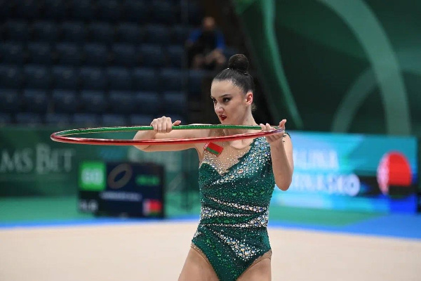 Горносько завоевала серебро чемпионата Европы в упражнении с обручем
