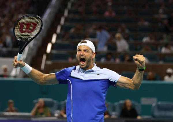 Григор Димитров — четвертьфиналист турнира ATP-1000 в Майами