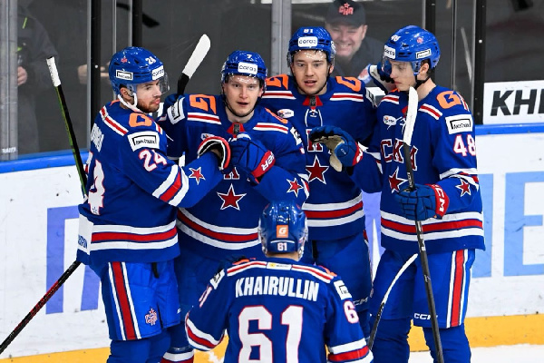 СКА уничтожил "Барыс" в матче регулярного чемпионата КХЛ