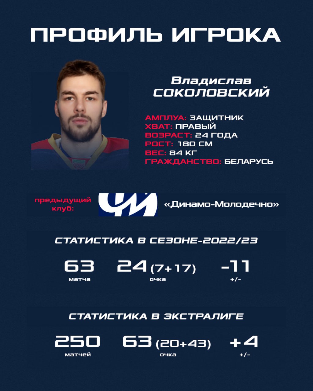 Владислав Соколовский пополнил состав "Металлурга"
