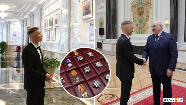 Президент вручил Смольскому нагрудный знак "Заслуженный мастер спорта"