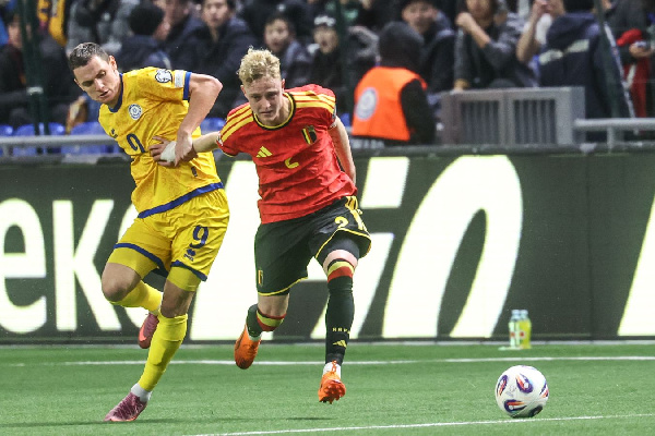 Сборная Казахстана в меньшинстве упустила победу над командой Бельгии в матче отбора на ЧМ