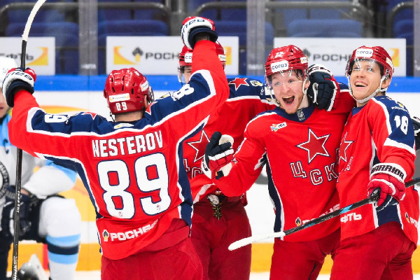 ЦСКА уверенно обыграл "Сибирь" в матче КХЛ