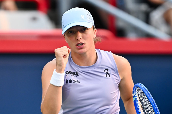 Швентек прокомментировала свой напряженный матч на US Open