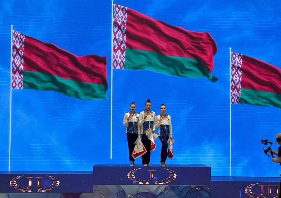Белорусские спортсменки завоевали семь медалей в первый день Открытого чемпионата Беларуси по художественной гимнастике