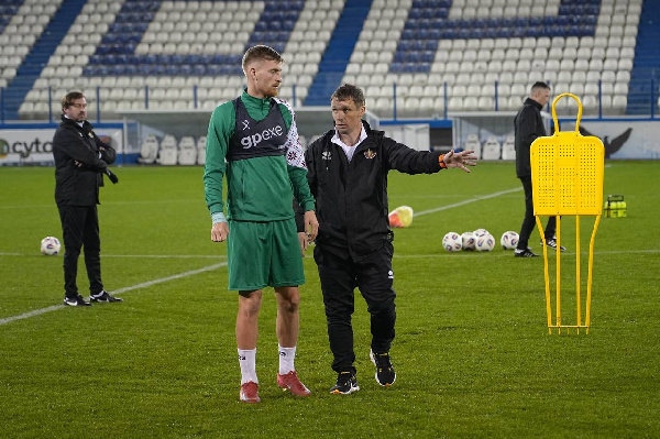 Сборная Беларуси провела первую тренировку на Кипре