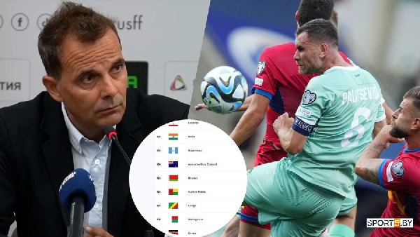 Последствия Андорры. Беларусь вылетела из топ-100 рейтинга ФИФА