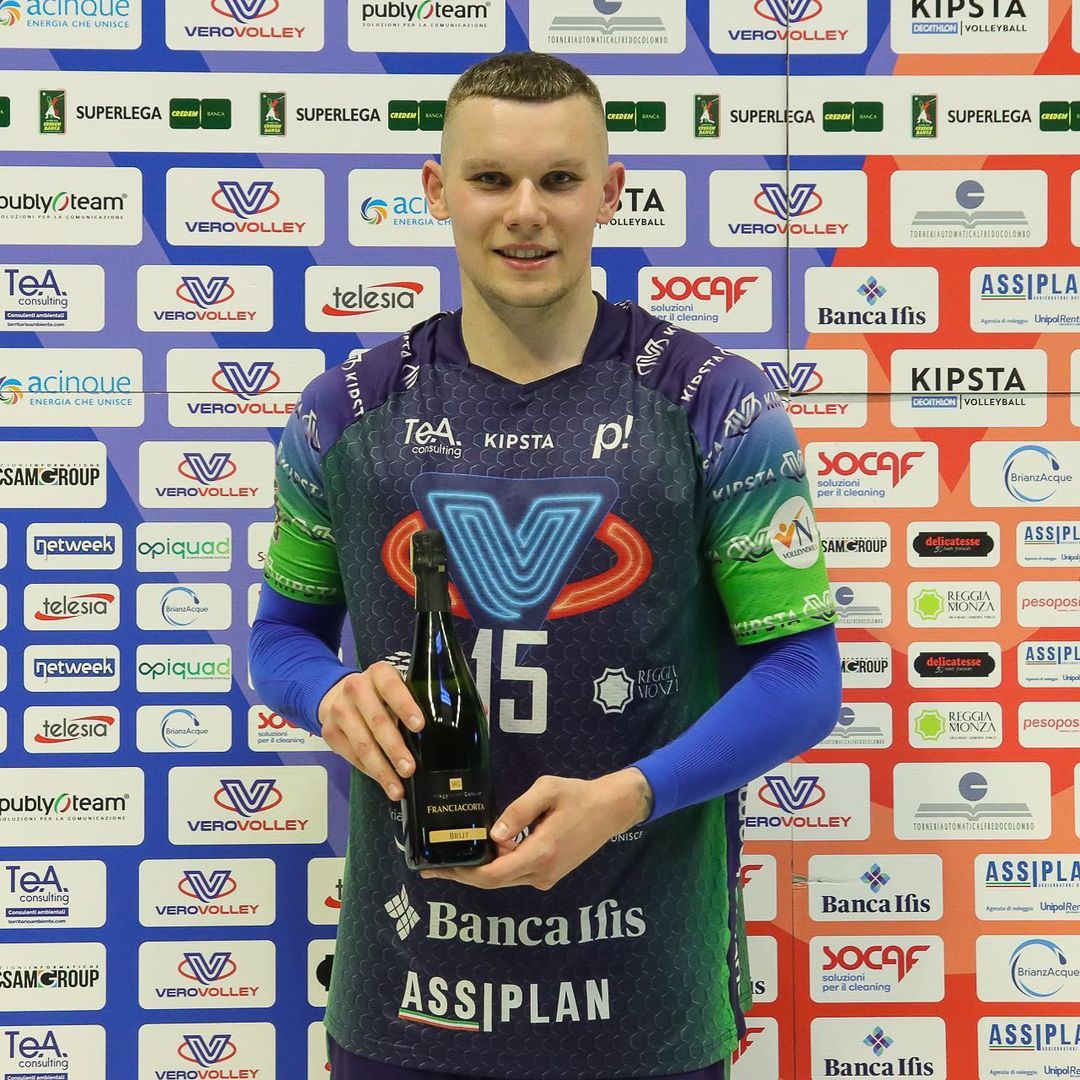 Владислав Давыскиба — MVP матча в чемпионате Италии. До путёвки в Кубок Вызова ЕКВ осталось совсем немного