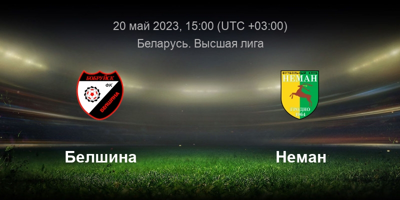 "Белшина" — "Неман". Объявлены стартовые составы на матч 9-го тура ЧБ 