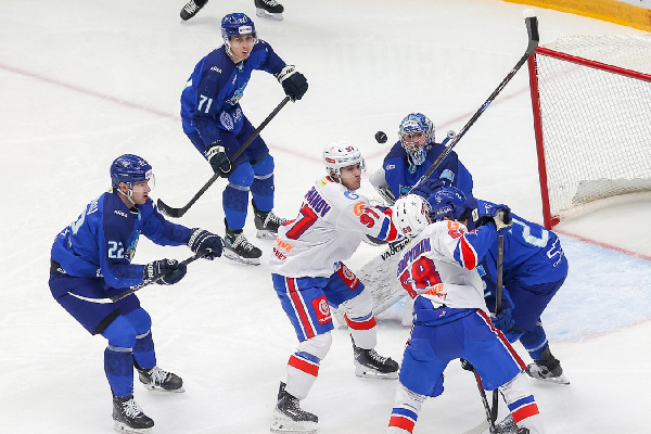 СКА Сапего всухую разбил "Барыс" в матче КХЛ