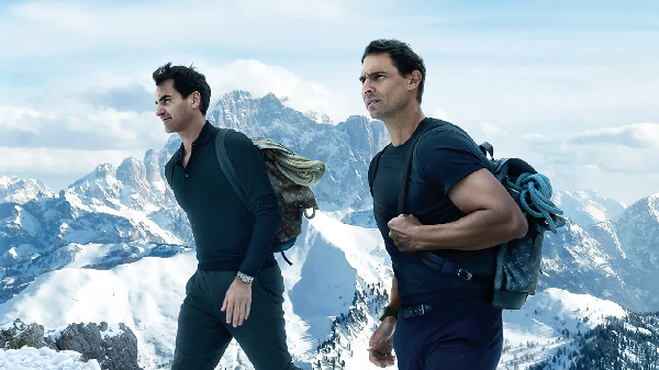 Роджер Федерер и Рафаэль Надаль снялись в рекламе Louis Vuitton на вершине Альп