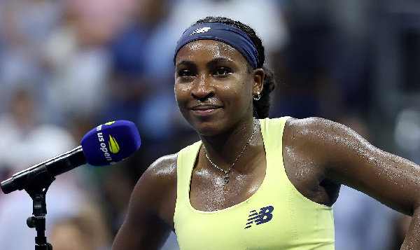Мирра Андреева выиграла первый сет, но уступила Кори Гауфф в 1/4 финала US Open