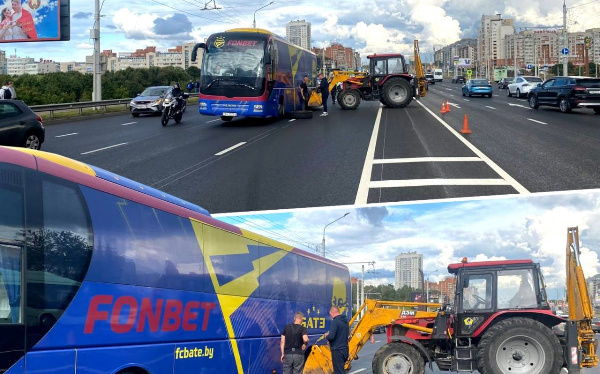Автобус 15-кратного чемпиона Беларуси угодил в ДТП в Минске