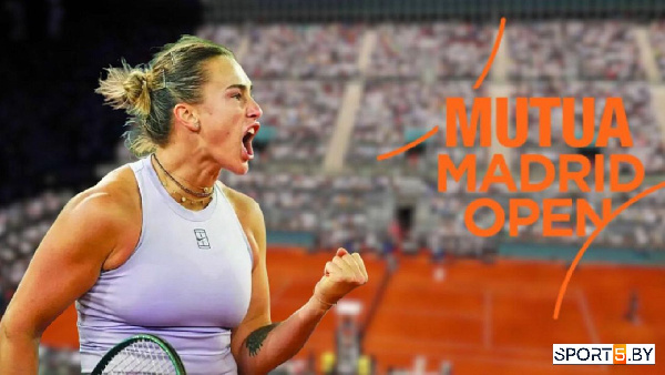 Соболенко — Стирнс: трансляция WTA-1000 в Мадриде на "Беларусь 5"